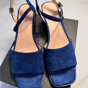 J. Crew Royal Blue Suede Sandals